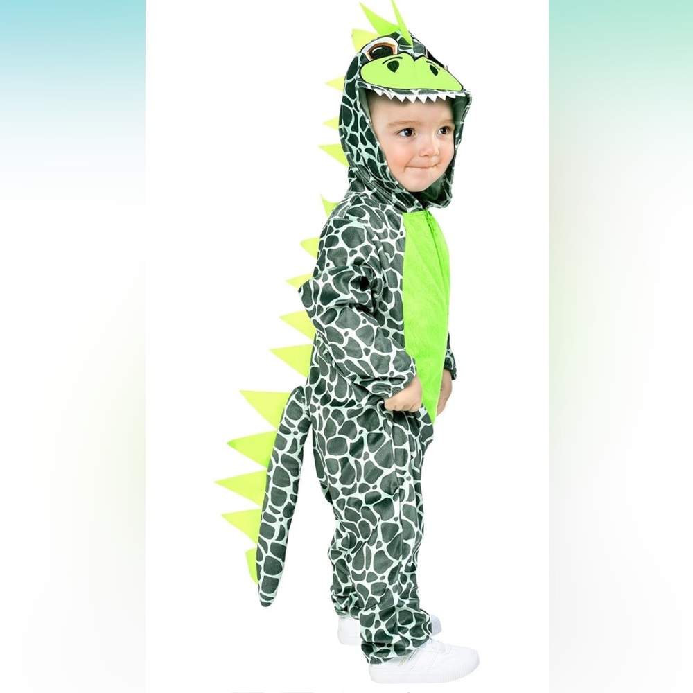 Dinosaur costume.
